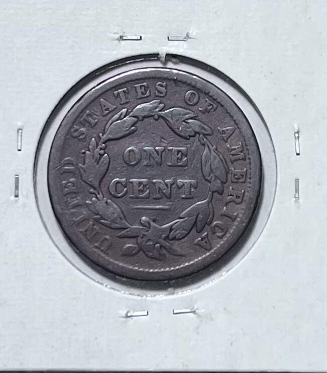 1838 coronet large cent