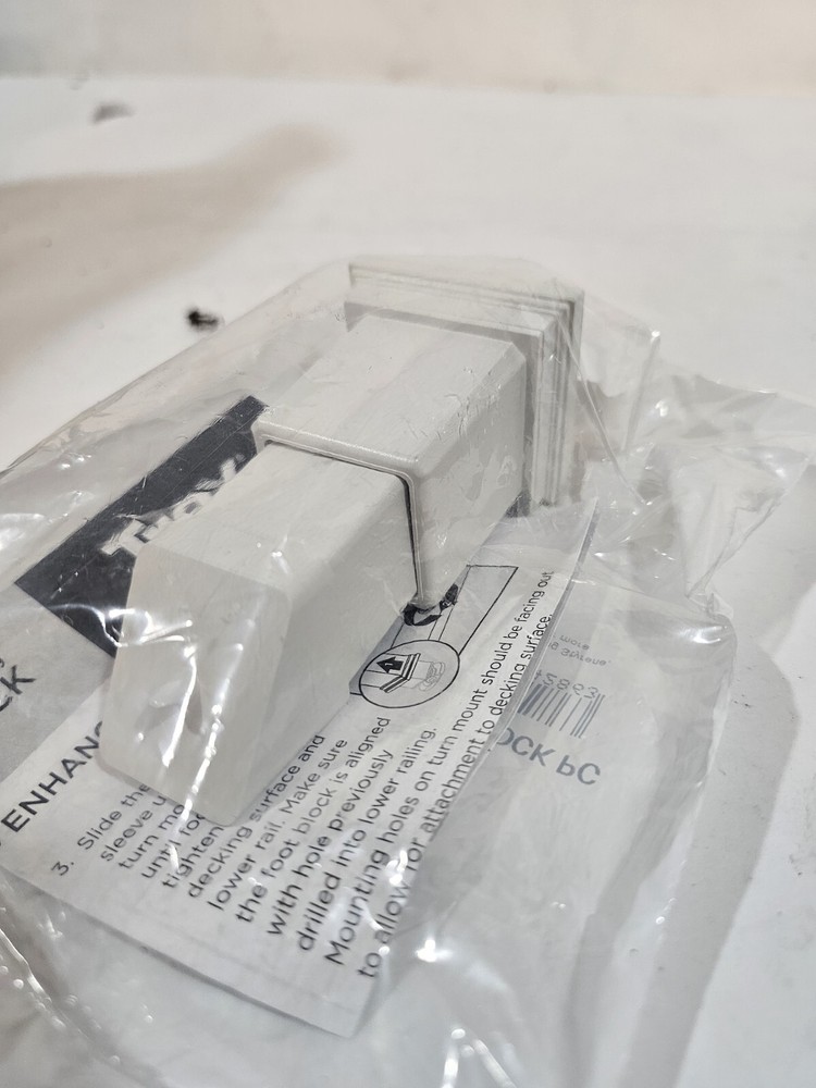 Trex Transcend Adjustable Footblock PC Color White # WTFTBLKPC