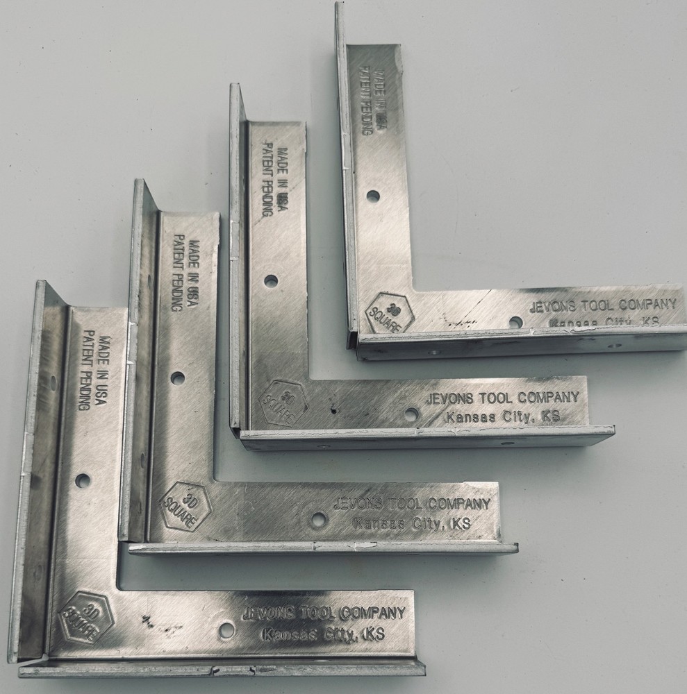 Jevons 3D Square Aluminum 6" per side   4 Pack