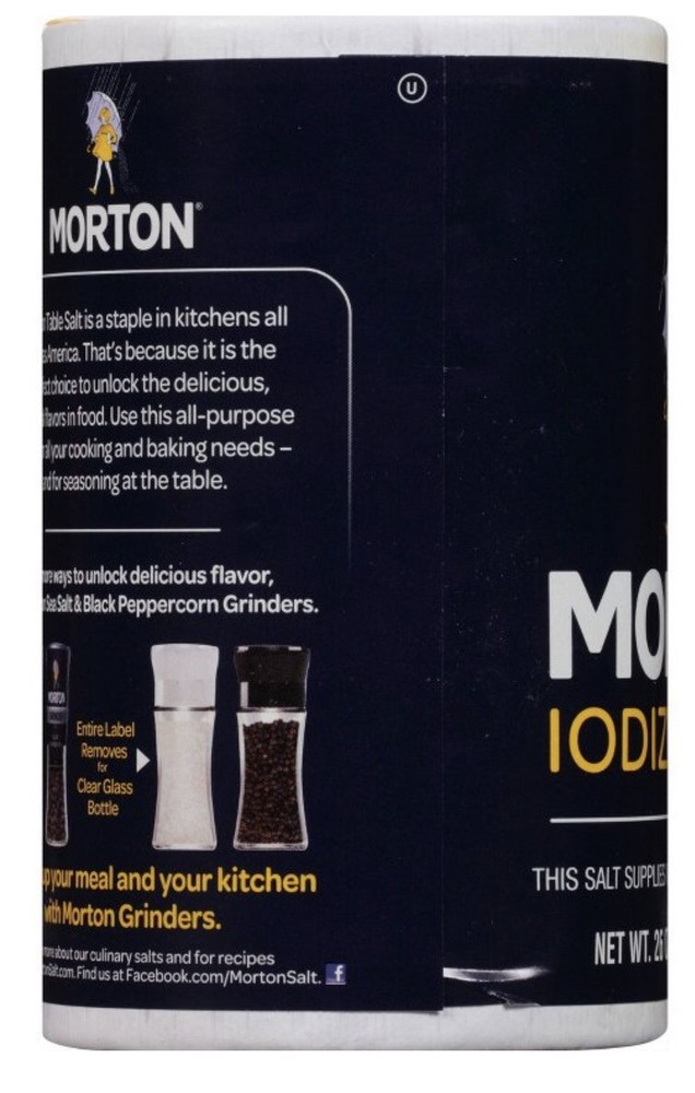 Morton Salt, Iodized, 26 Ounce