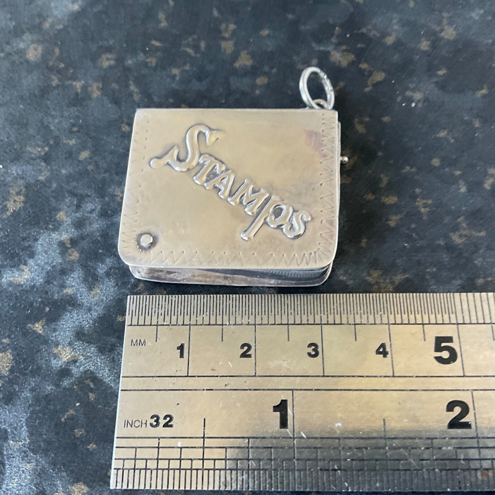 Sterling Silver Stamp Book / Box - Case - Holder