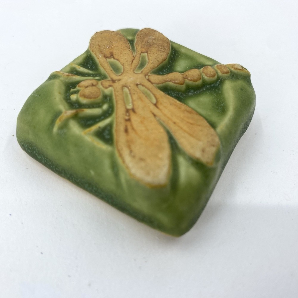 Damselfly 2x2” Ceramic Art Tile By Gretchen Kramp