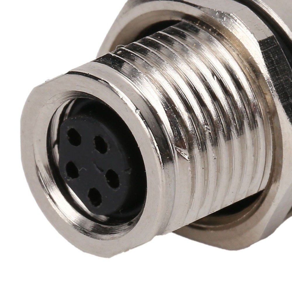 M8FS5 Panel Mounted Socket M8 IP67 Waterproof Connector 5pin Plug Adapter