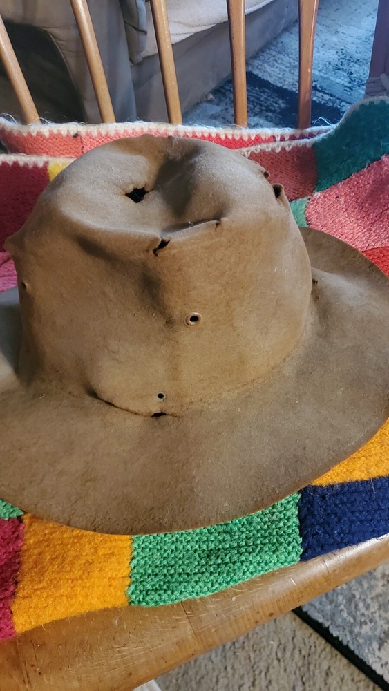 antique campaign hat WW1