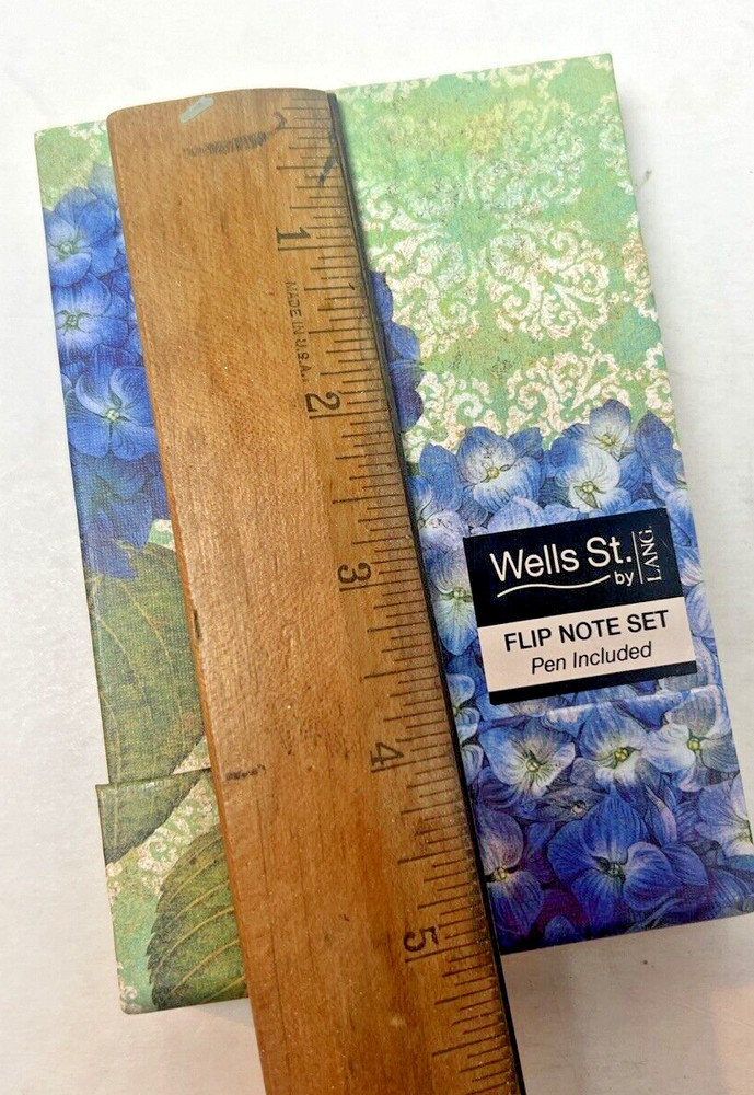 Wells St Lang Flip Note & Pen Blue Hydrangeas from 2016