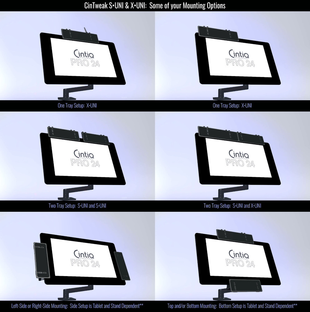 CinTweak S-UNI - Standard Keyboard Tray for Interactive Pen Displays