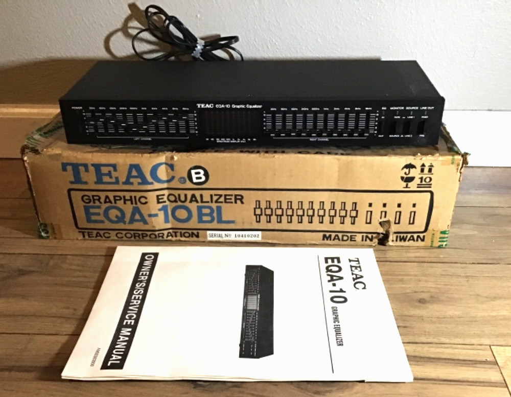 Vintage TEAC EQA-10 Graphic Equalizer W/ Box Tested Working