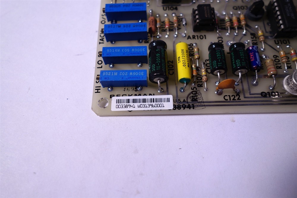 Beckman Centrifuge 338941 PCB Board J2-21 HS