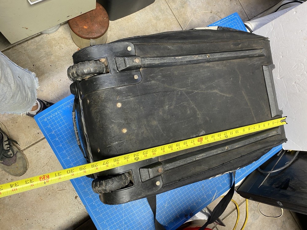 Large Fly Racing Roller Professional Equipment Bag Rolling Missing Handle As Is