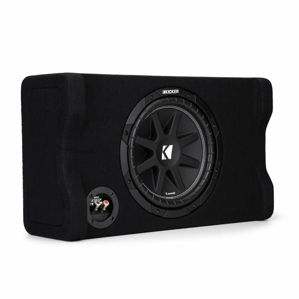 Kicker 48CDF104 Single 10" 4-Ohm Sealed Subwoofer Enclosure