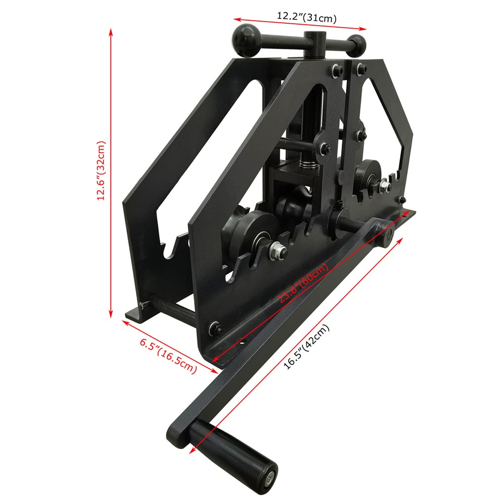 Hand-Operated Roll Bender Adjustable Angle Pipe Bending Tool for Plumbing & DIY