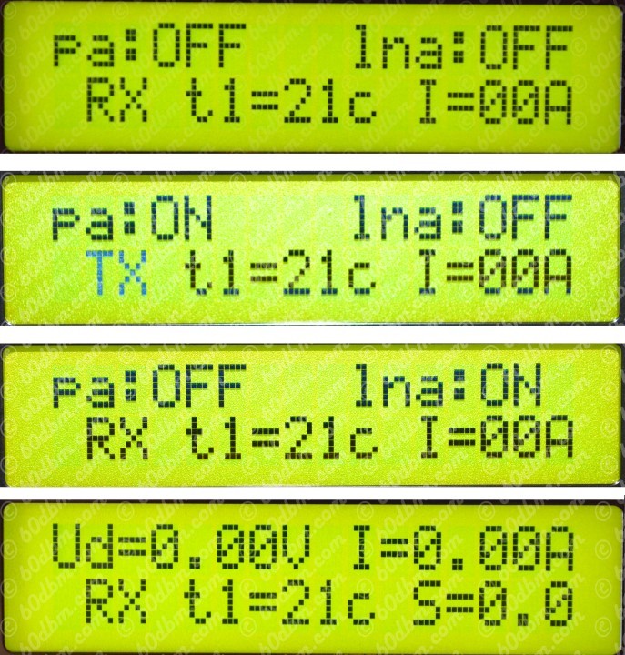 Amplifier control board, SSPA LDMOS MOSFET controller, single band