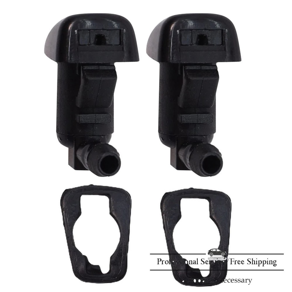 2Pcs For 2011-2014 Ford Edge Windshield Washer Nozzle Spray Jet w/ Gaskets