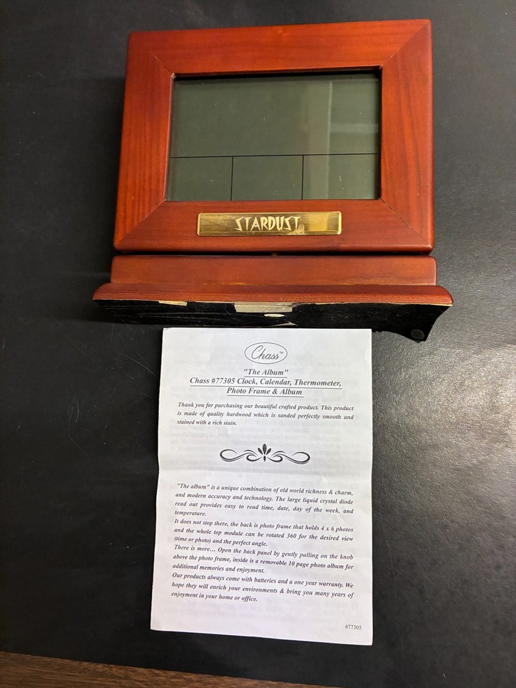 Stardust clock and picture unit