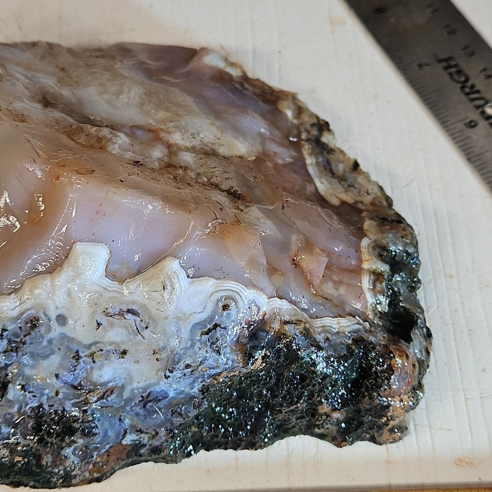 Moroccan Agate , beautiful color and pattern. 2LBS 7.6OZ.