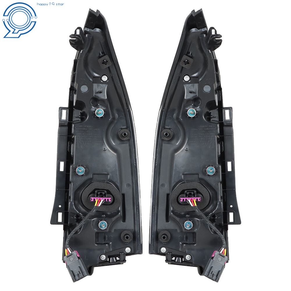 Fit For 2013-2018 Cadillac ATS LED Tail Lights Assembly Clear Black Left+Right