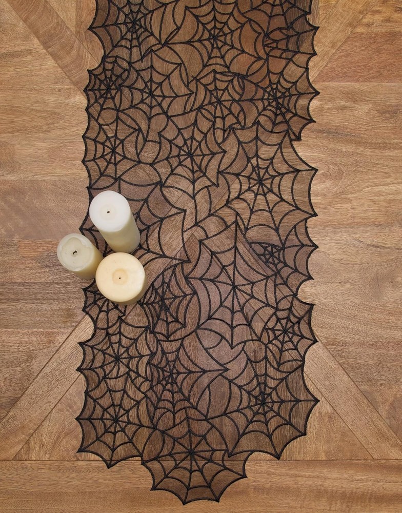 C&F Home Table Runner, Spider Web (C842662667A)