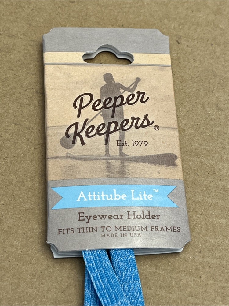Lot 2 Peeper-Keeper ATTITUDE LITE ADJUSTABLE Eyeglass Retainer CordS - NEW