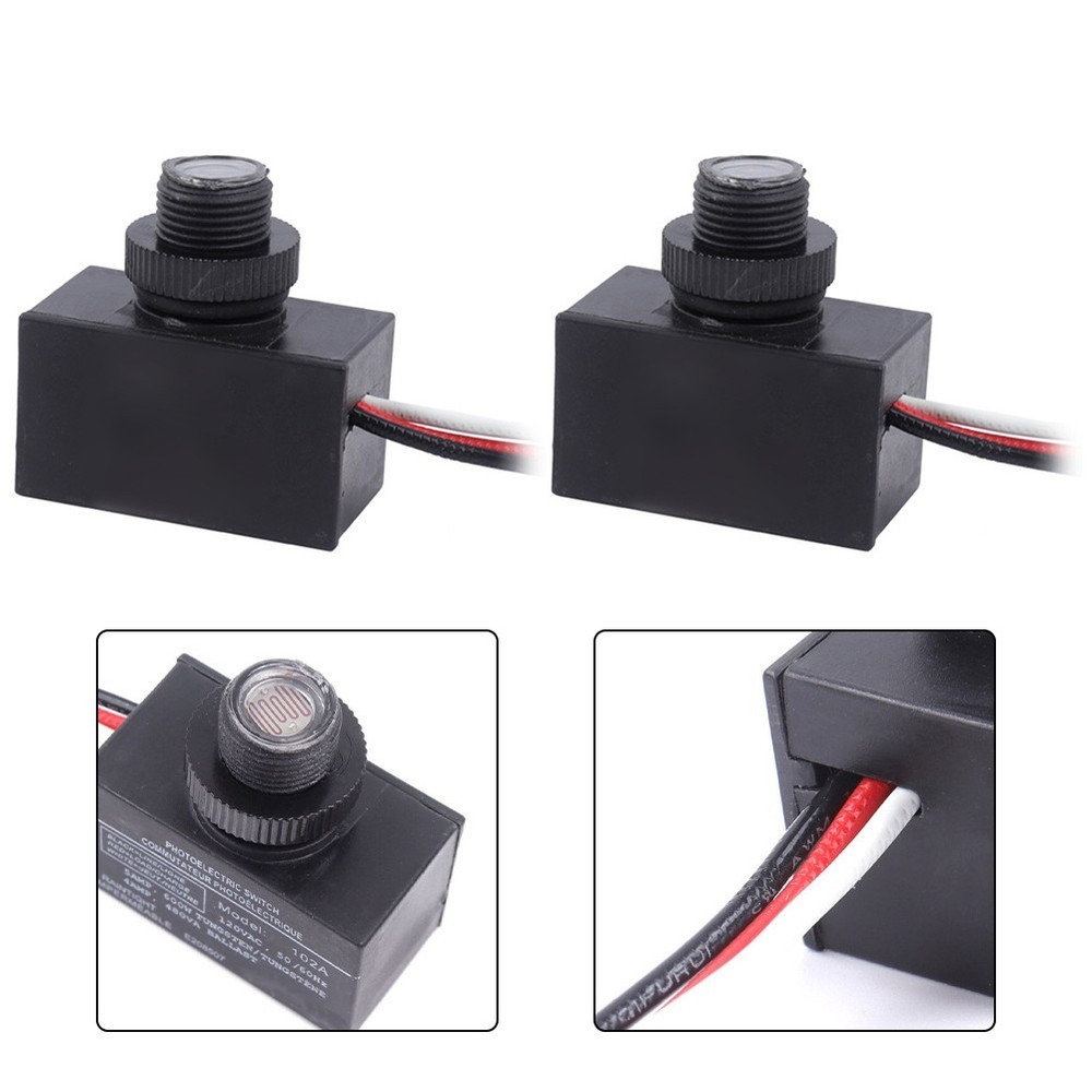 Light Control Switch Sensor 2pcs Automatic Controller 120VAC for Aisle Lighting