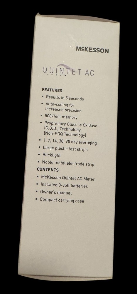 McKesson Quintet AC Blood Glucose Meter