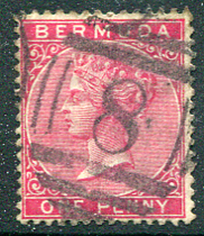 BERMUDA (22194): K4a “8” postmark/QV cancel