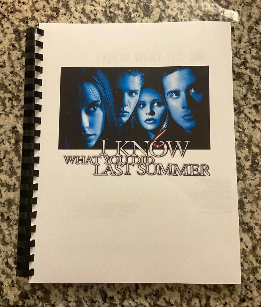 I know what you did last summer Horror Movie Script Reprint Screenplay Script