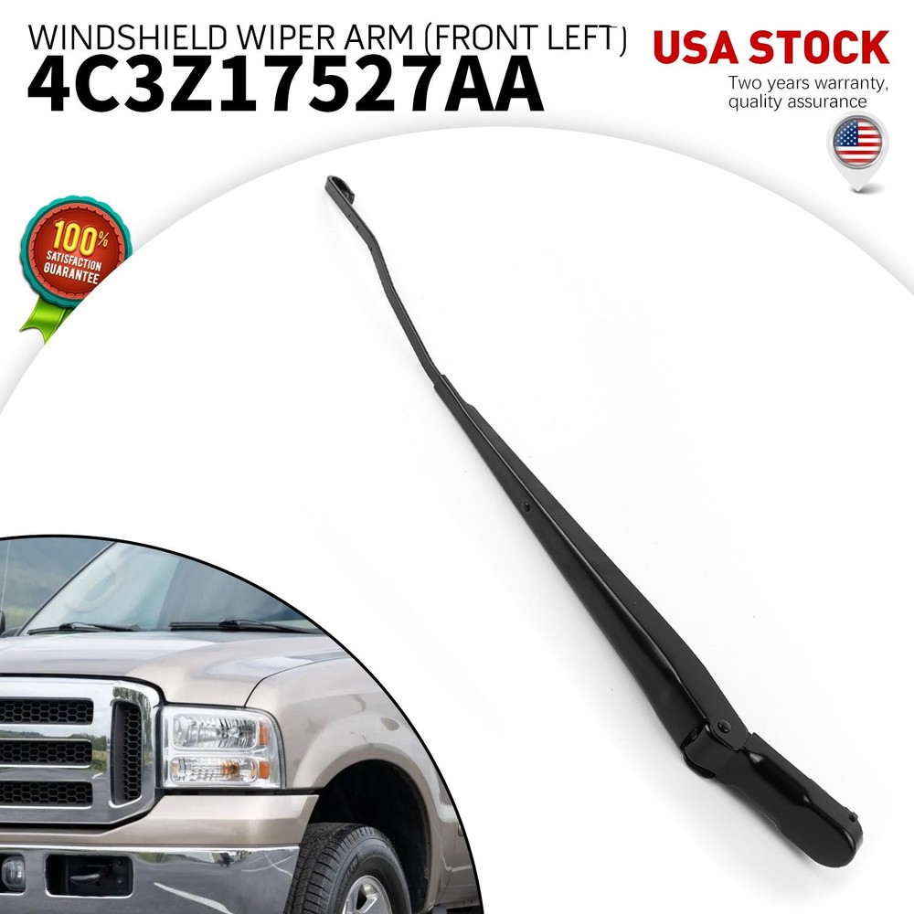 1X Front Windshield Left Wiper Arm OE 4C3Z17527AA For 2000-2005 Ford Excursion