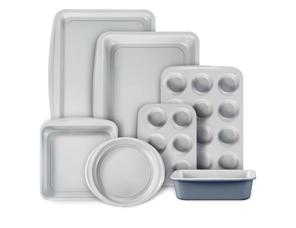 CAROTE 7-Piece Nonstick Stackable Baking Pans Set - Bakeware Sets Including Cook