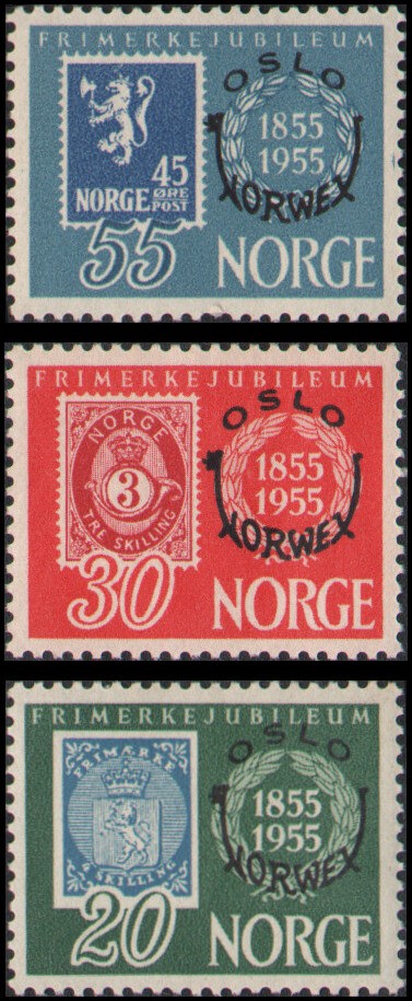 Norway #340-342 MNH VF