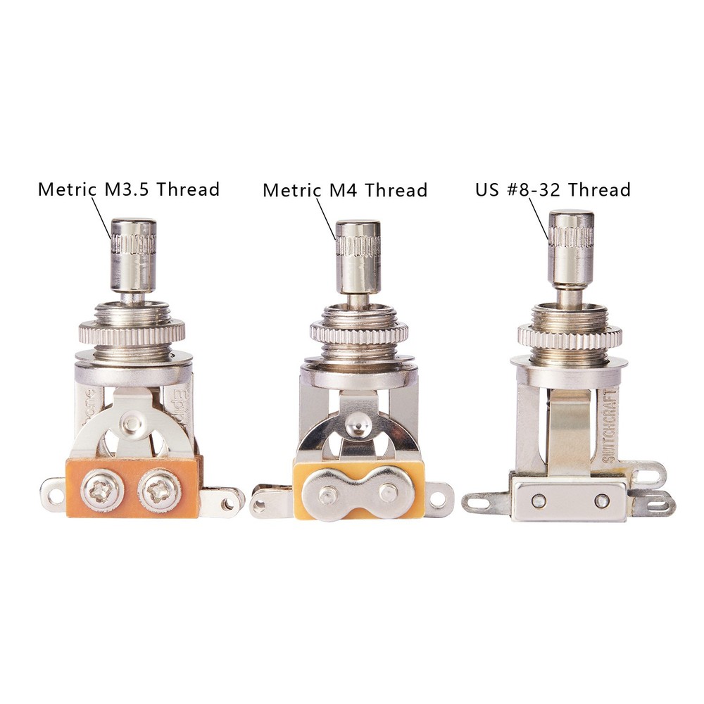 2x Brass Pickup Selector Toggle Switch Tip Metal Switch Knobs for Gretsch Guitar