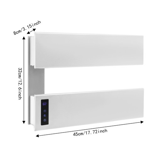 Wall-Mounted Electric Towel Rack with Timer & Adjustable Temperature