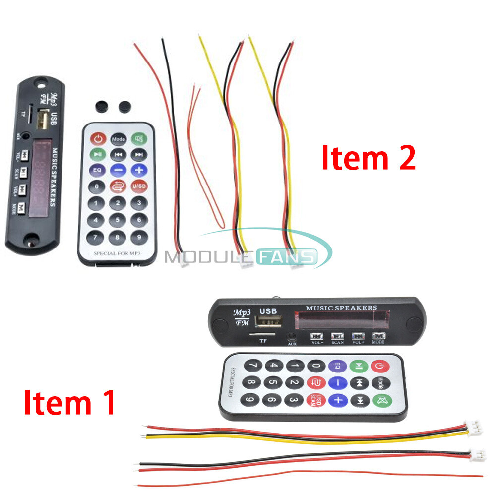 DC12V Car FM Bluetooth MP3 Sound Card Decoder Board With Radio FM Function