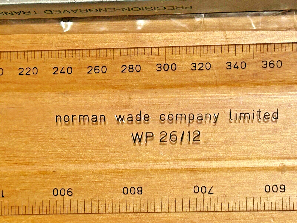 NORMAN WADE WP 26 / 12 inch Drafting Machine Scale, NEW