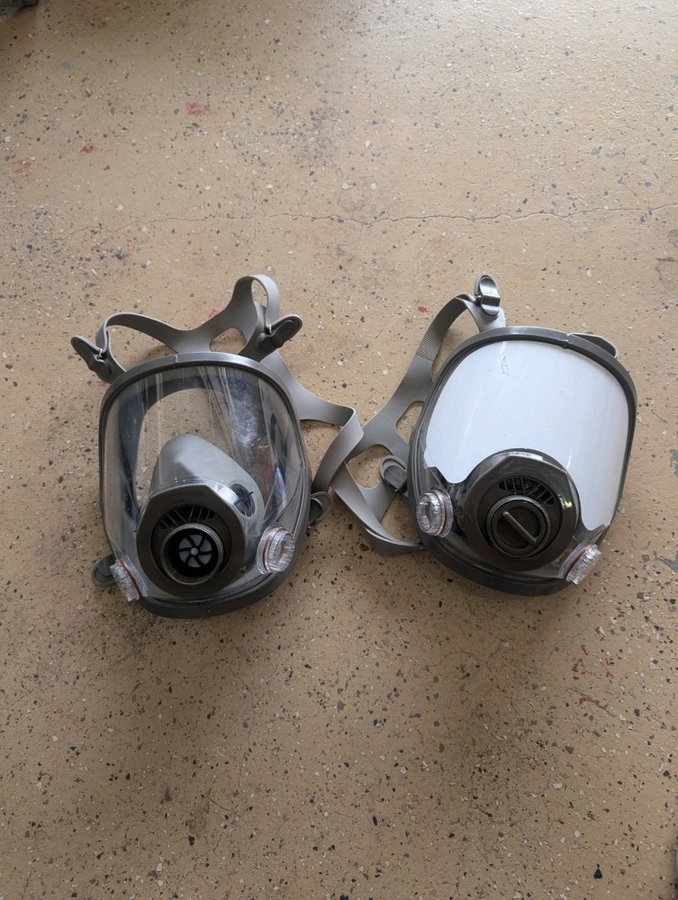 2 Full Face Respirators,