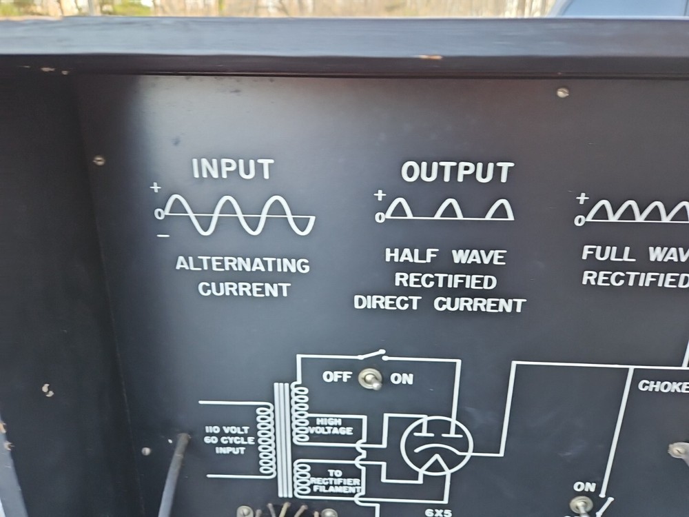 rare Welch Scientific Input Output Wave Current Training Teaching display 66S4