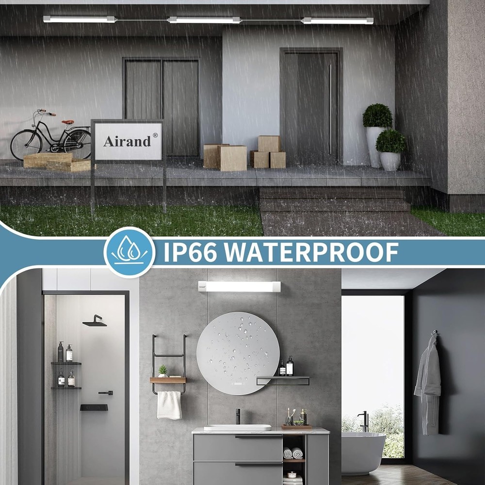 Ceiling Lights LED Plug in 2ft Flushmount LED Tube Light 5000K Linkable