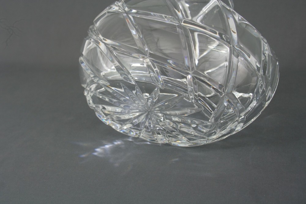 Lead Crystal Cut Glass Basket