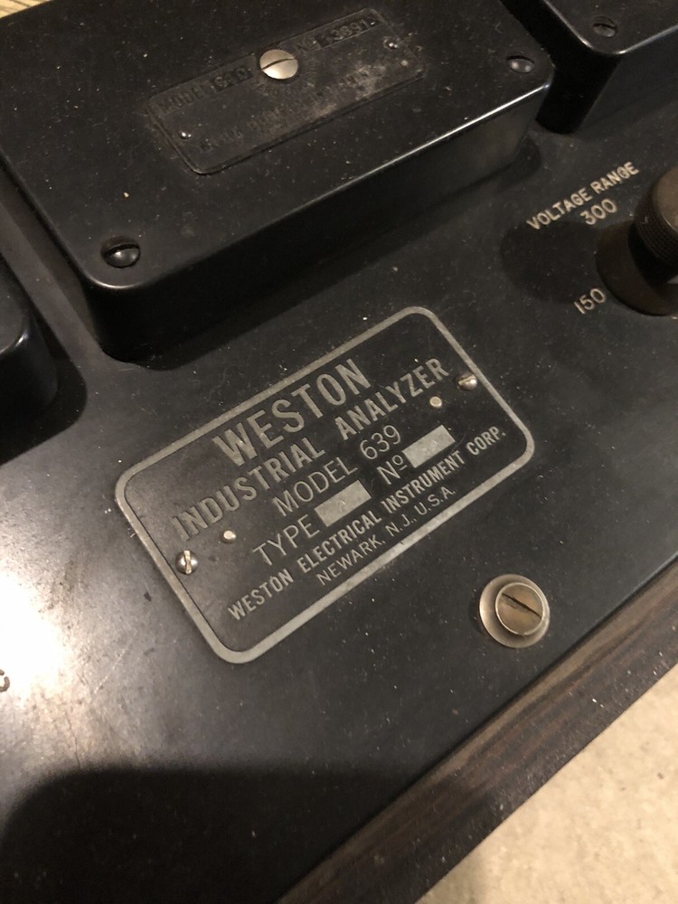 Vintage Weston Industrial Analyzer Model 639