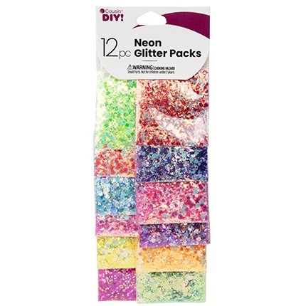 CousinDIY Glitter 12/Pkg-Neon