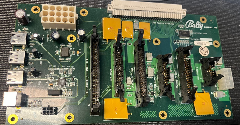 Bally Gaming PCA204361 PCI Plug Interface Board