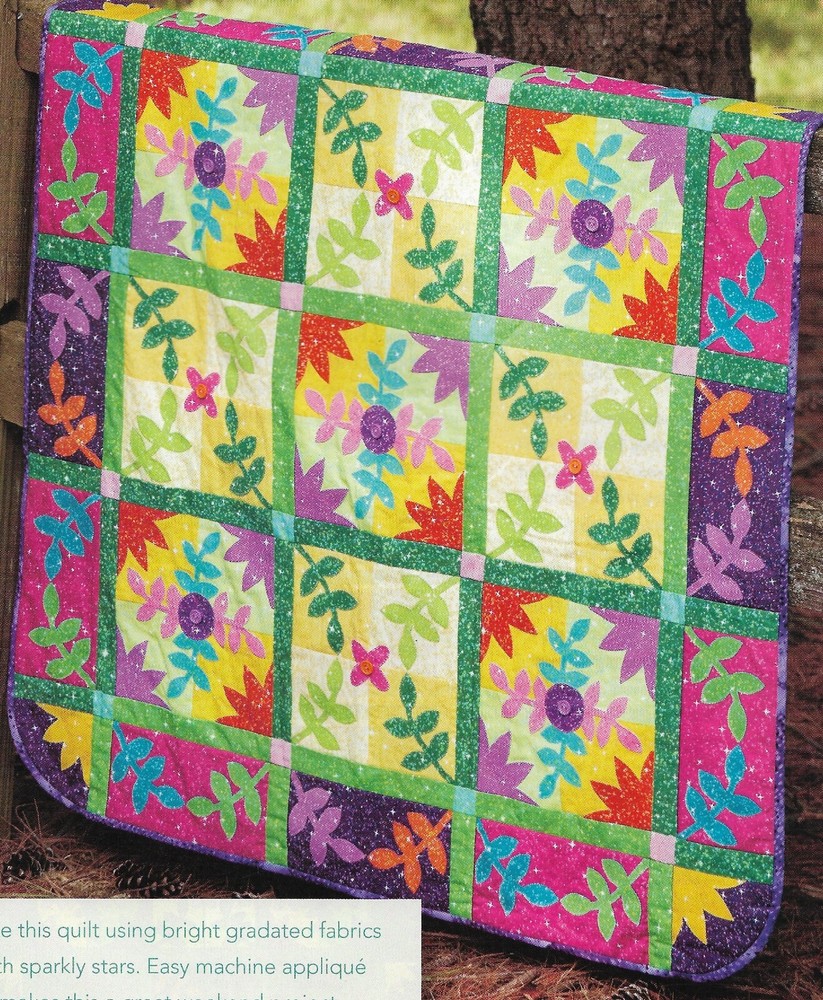 Twinkle Passion Vine Wall Quilt quilting pattern instructions