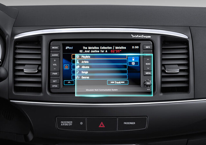 Crystal Clear Screen Protector for 2012 Mitsubishi Lancer Vehicle Navigation