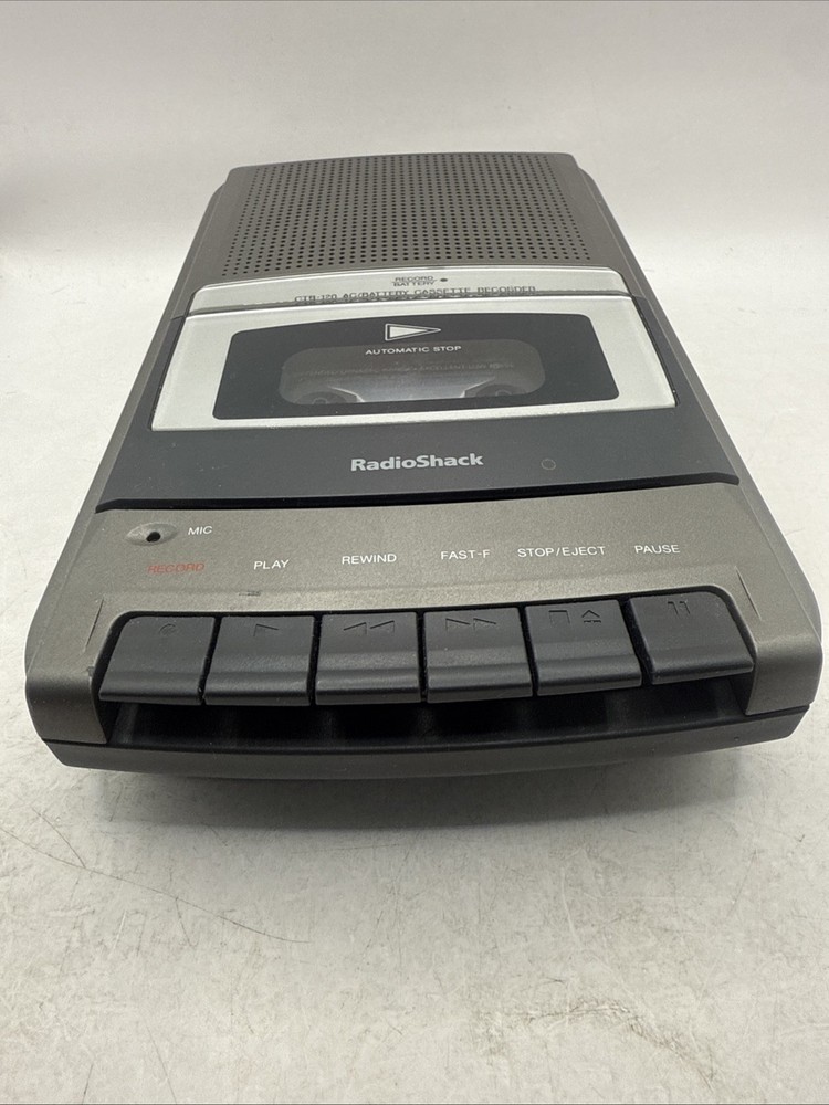 RadioShack CTR-120 Portable Desktop Audio Cassette Voice Recorder Untested