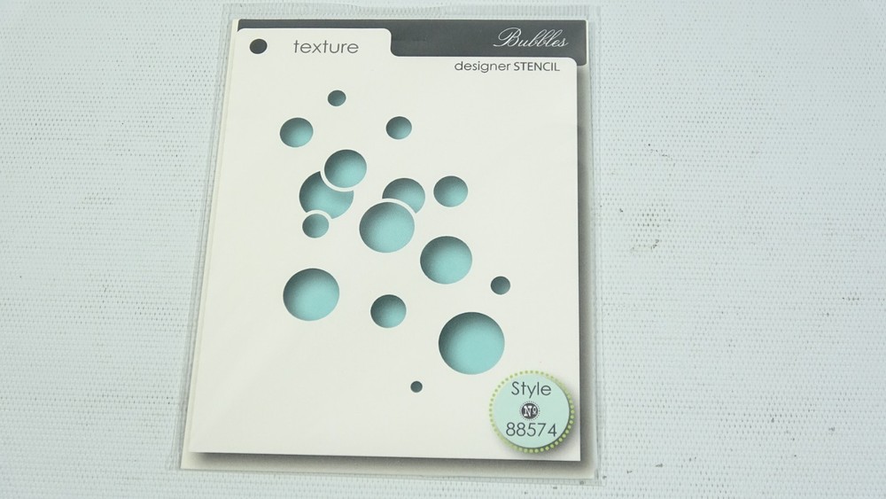 2014 Memory Box Texture Designer Stencil Bubbles 88574