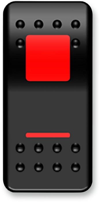 Moose On/Off Rocker Switch Red