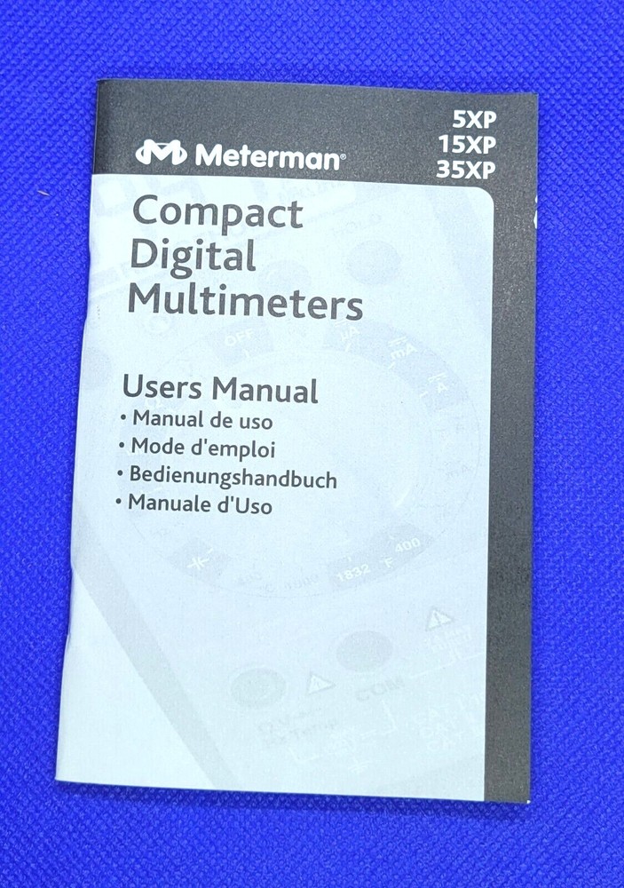 Meterman Compact Digital Multimeters User Manual - 5XP - 15XP - 35XP
