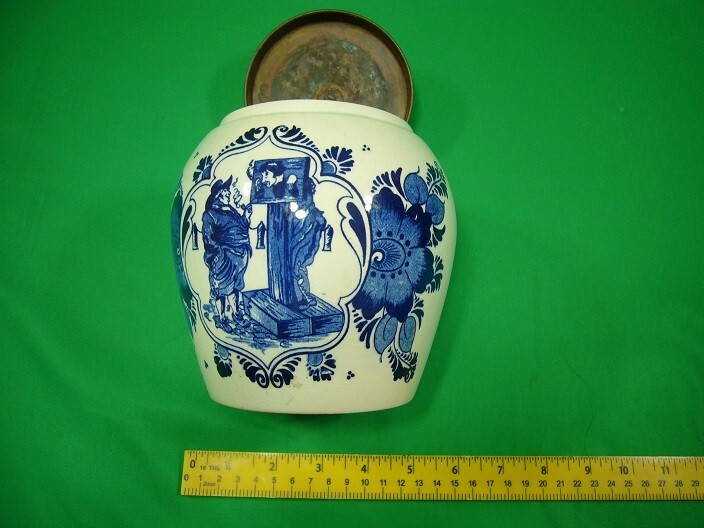 Vintage Delft Tobacco Jar