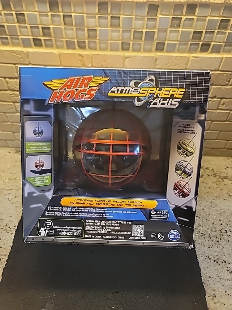 Air Hogs Atmosphere Axis Hovering Sphere Wave Control Spin Master, RED, NEW