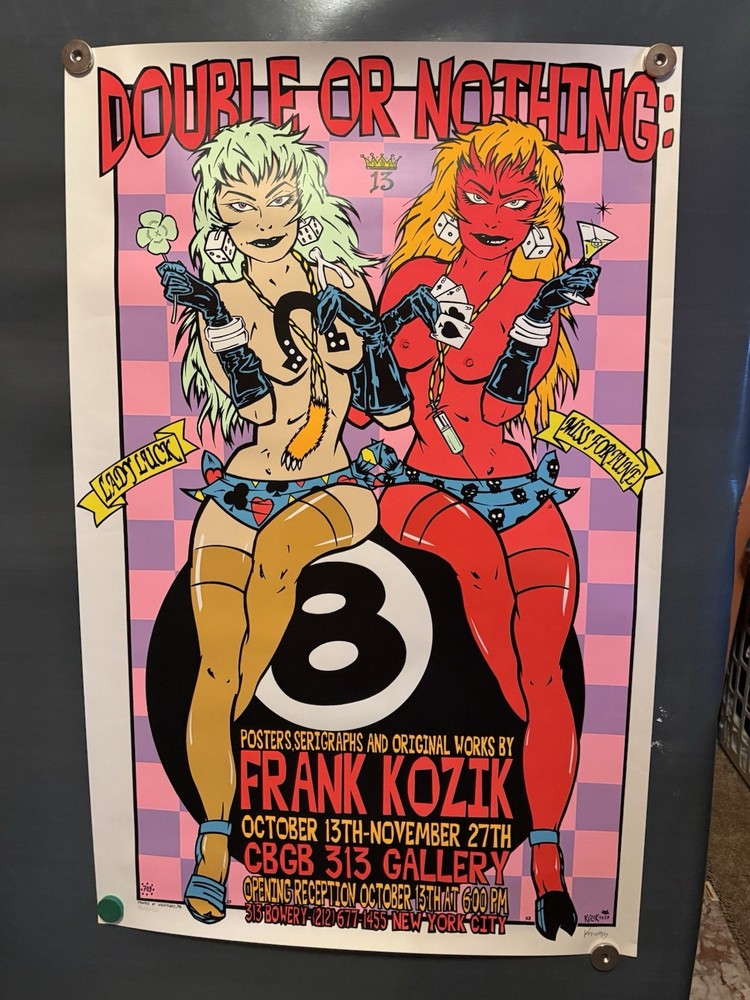Frank Kozik “Double Or Nothing” Signed And Numbered 132/250