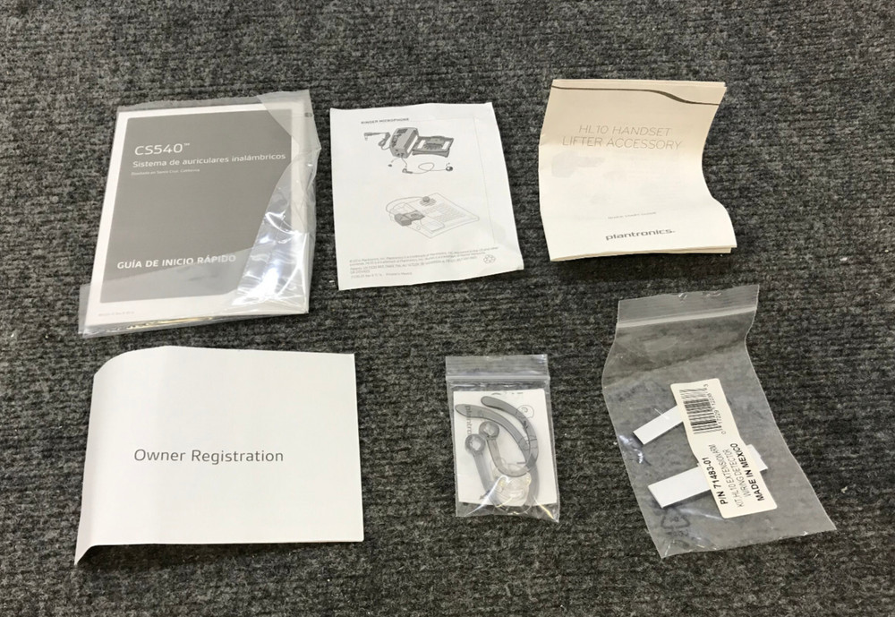 Plantronics CS540 Wireless Headset 84693-11 - Open Box -